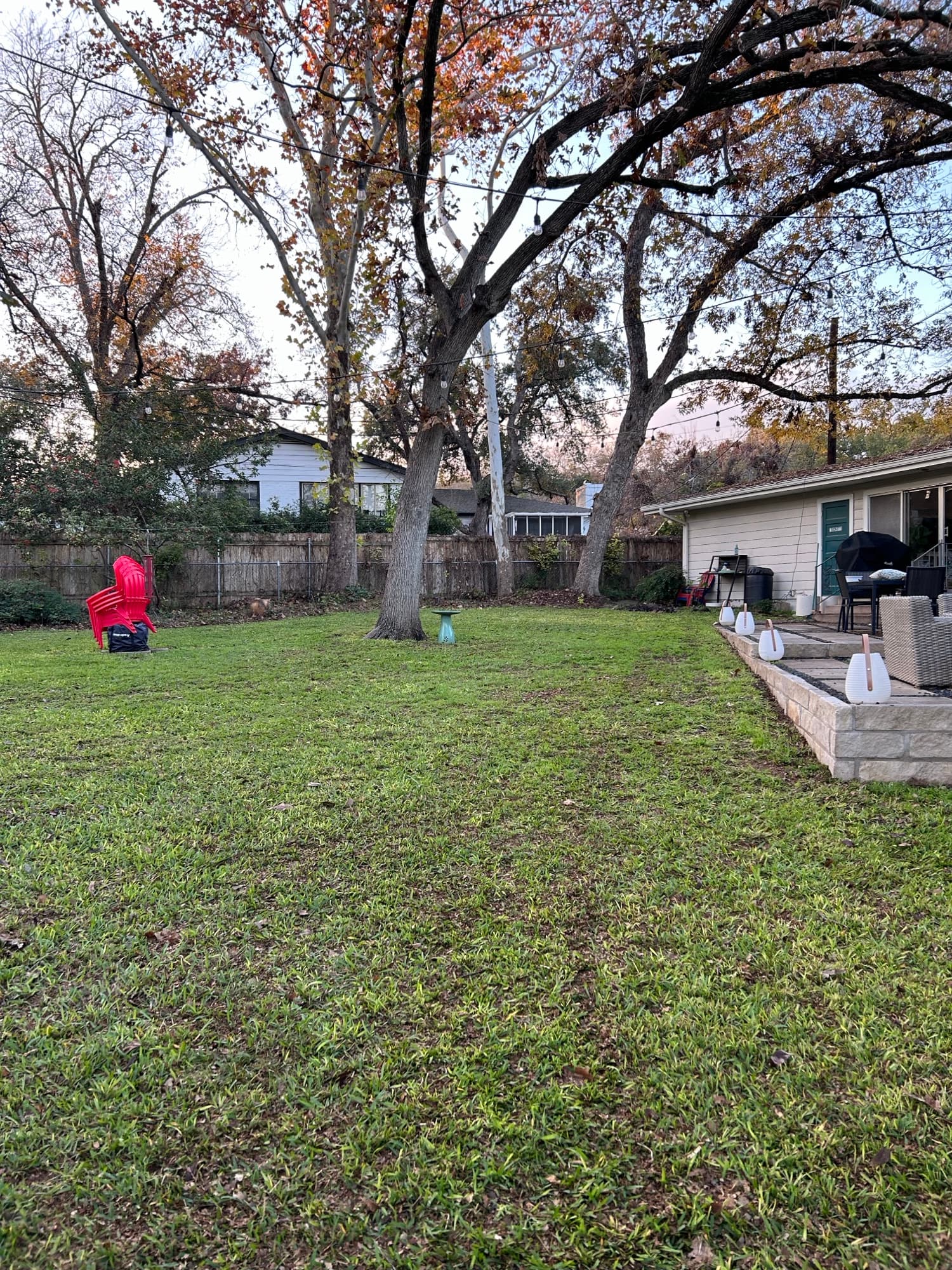 Yard after service
