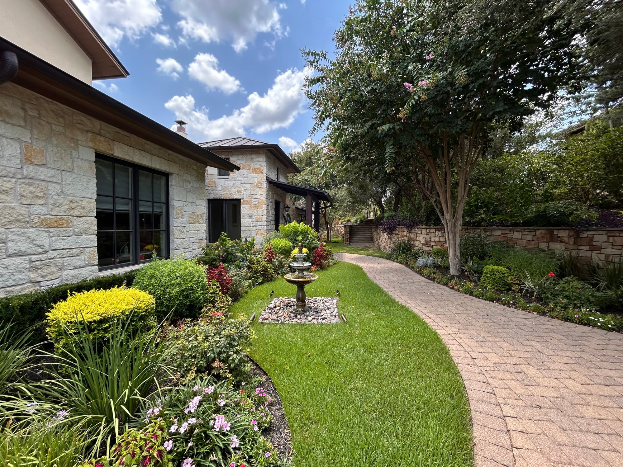 Freshly mowed lawn, additional angle