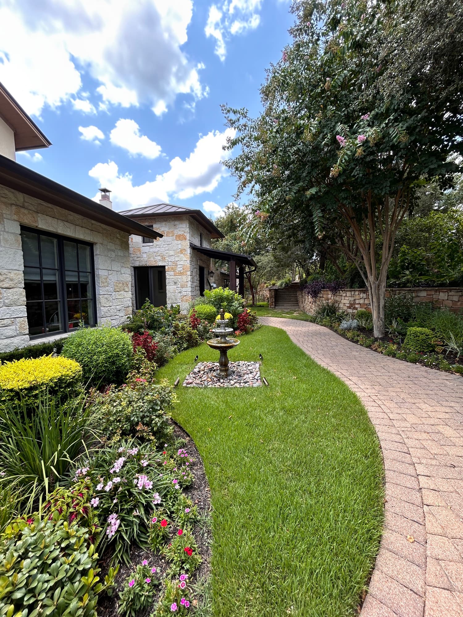 Freshly mowed lawn